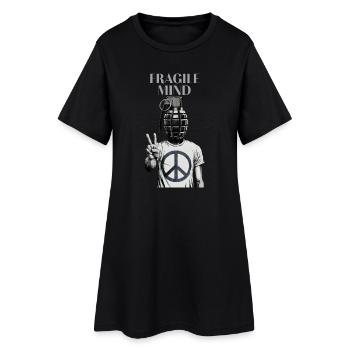 Fragile Mind - Women’s T-Shirt Dress - black - Front