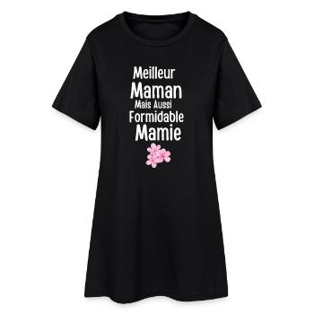 Beste erstaunliche Mutter und Oma - Frauen T-Shirt-Kleid - Schwarz - Vorne