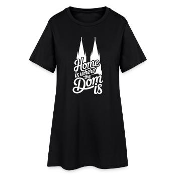 Cologne Home Is Where The Dom Is Cologne Carnival Cologne - Women’s T-Shirt Dress - black - Front