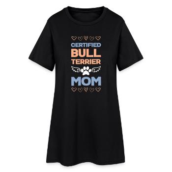 Maman Bull Terrier certifiée - Robe T-shirt Femme - noir - Devant