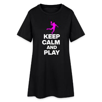 RESTEZ CALMES ET JOUEZ AU HANDBALL ! EM GIFT ALLEMAGNE - Robe T-shirt Femme - noir - Devant