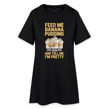Banana Pudding Banana Pudding Gift - Women’s T-Shirt Dress - black - Front