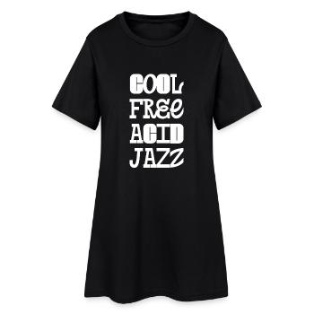 Cool Free Acid Jazz Typer Design - Robe T-shirt Femme - noir - Devant