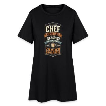 Chef Mitarbeiter Team Chaos Kaffee Humor - Frauen T-Shirt-Kleid - Schwarz - Vorne