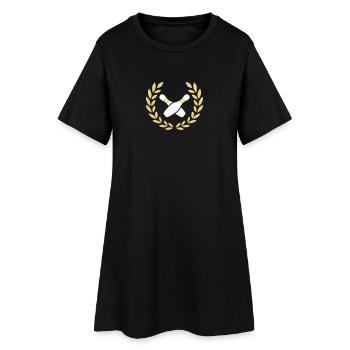Bowling - Women’s T-Shirt Dress - black - Front