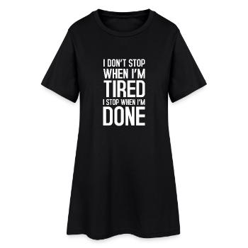 I dont stop - Robe T-shirt Femme - noir - Devant