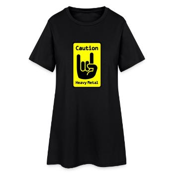Attention: Heavy Metal - Robe T-shirt Femme - noir - Devant