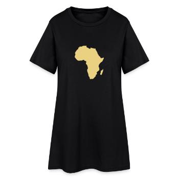 Afrique - Robe T-shirt Femme - noir - Devant