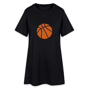 Basketball utilisé Look orange - Robe T-shirt Femme - noir - Devant