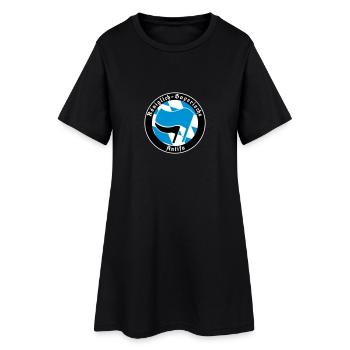 Königlich Bayerische Antifa - Frauen T-Shirt-Kleid - Schwarz - Vorne