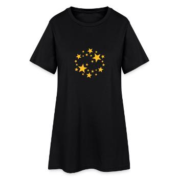 Star star :: Le paradis sur bébé ventre de femme - Robe T-shirt Femme - noir - Devant