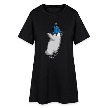 Campanule du Pingouin - Robe T-shirt Femme - noir - Devant