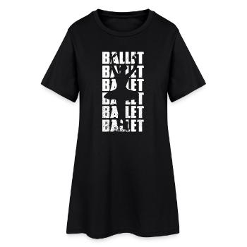 Drôle de ballet - Robe T-shirt Femme - noir - Devant