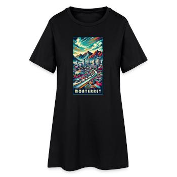 Monterrey Mexico City Travel Design - Women’s T-Shirt Dress - black - Front