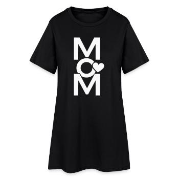 Graphique de cœur de maman pour les mamans et les mamans fières - Robe T-shirt Femme - noir - Devant