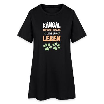 Chemise Kangal Joy Love Life - Robe T-shirt Femme - noir - Devant