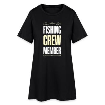 Équipage de pêche - Robe T-shirt Femme - noir - Devant