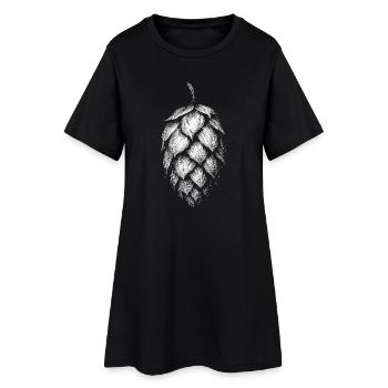 Houblon - Robe T-shirt Femme - noir - Devant