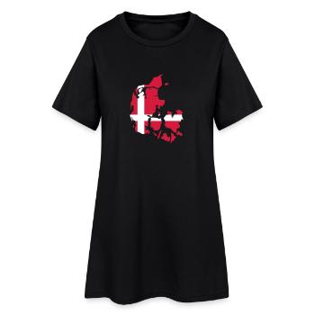 Danemark - Robe T-shirt Femme - noir - Devant