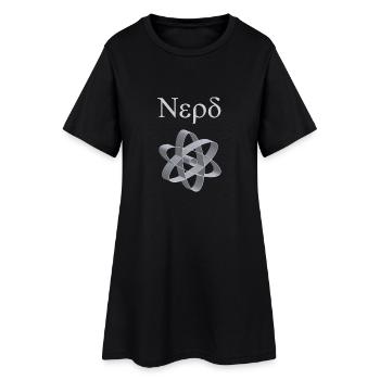 Nerd! shirt Nerd cool! - Robe T-shirt Femme - noir - Devant