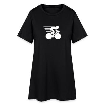T-shirt pour le conducteur de temps et le pilote de voiture de course. - Robe T-shirt Femme - noir - Devant