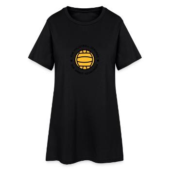 Volleyball - Frauen T-Shirt-Kleid - Schwarz - Vorne