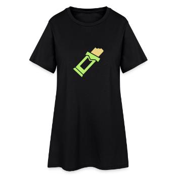 Barre de chocolat - Robe T-shirt Femme - noir - Devant