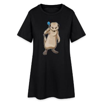 Suricate Dart Dart - Robe T-shirt Femme - noir - Devant