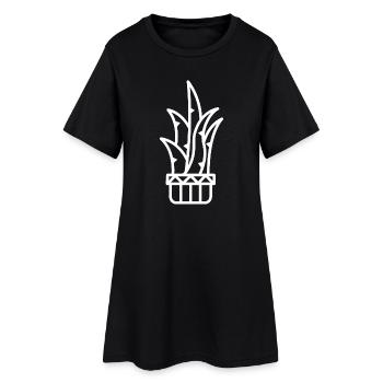 Kaktus Pflanze Symbol botanische Pflanzen icon - Frauen T-Shirt-Kleid - Schwarz - Vorne
