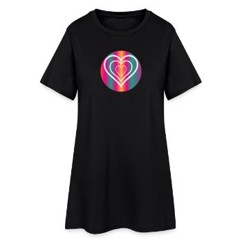 COEUR. HAPPY BIRTHDAY - Robe T-shirt Femme - noir - Devant