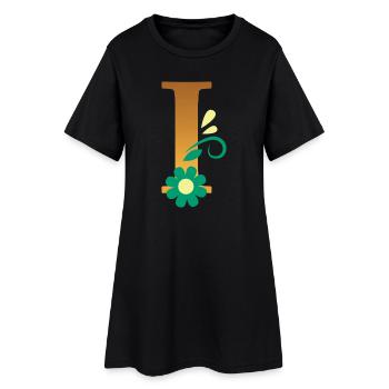 I - Robe T-shirt Femme - noir - Devant