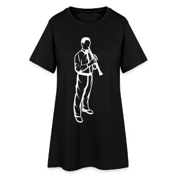Petit clarinettiste - Robe T-shirt Femme - noir - Devant