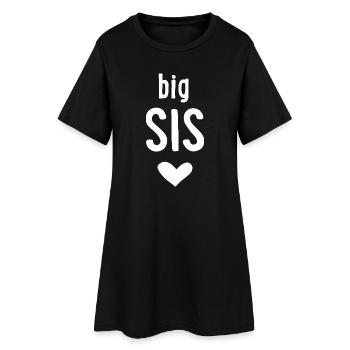 Grande Sœur - Robe T-shirt Femme - noir - Devant