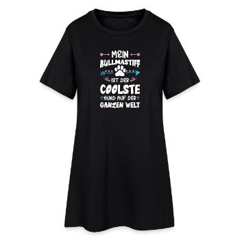 Bullmastiff Dog Dicton - Robe T-shirt Femme - noir - Devant