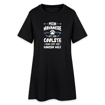 Dicton du chien bichon havanais - Robe T-shirt Femme - noir - Devant