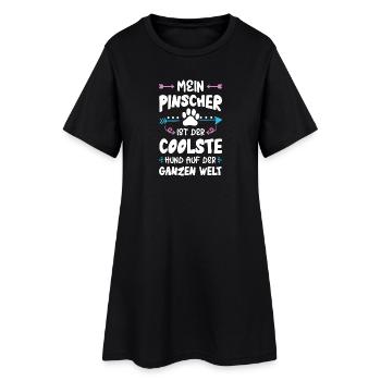 dicton sur le chien pinscher - Robe T-shirt Femme - noir - Devant