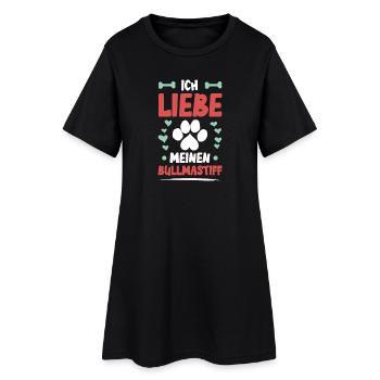 J’adore mon Bullmastiff - Robe T-shirt Femme - noir - Devant