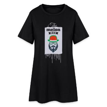 The man in the hat - Women’s T-Shirt Dress - black - Front