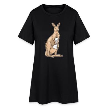 Kangaroo Chess Piece Pawn Chess - Women’s T-Shirt Dress - black - Front