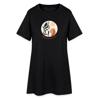 Happiness comes in waves - Women’s T-Shirt Dress - black - Front