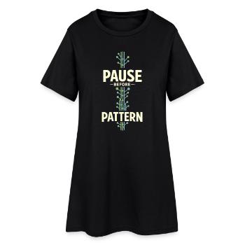 Somatische Heilung Somatische Therapie - Frauen T-Shirt-Kleid - Schwarz - Vorne