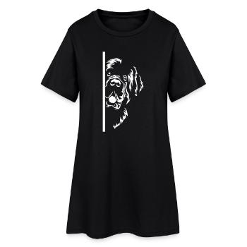 Newfoundland Head "Black Edition" - Women’s T-Shirt Dress - black - Front