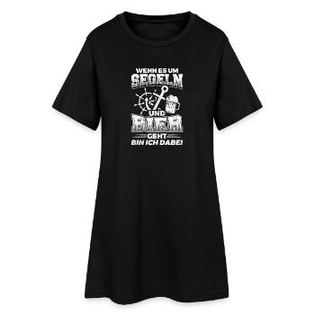 Sailing Sails Sail Shirt If It Um - Women’s T-Shirt Dress - black - Front