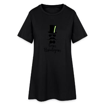 JGA Team Bräutigam Junggesellenabschied - Frauen T-Shirt-Kleid - Schwarz - Vorne