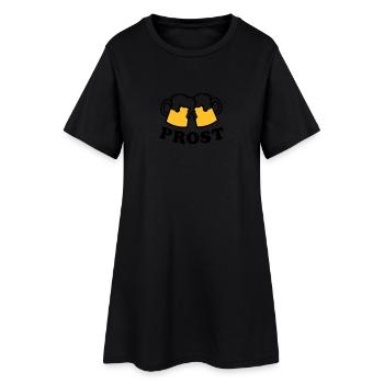 Bière - Robe T-shirt Femme - noir - Devant