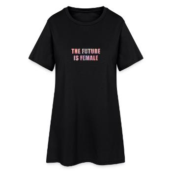 The Future Is Female, Women, Christmas, Girls - Robe T-shirt Femme - noir - Devant
