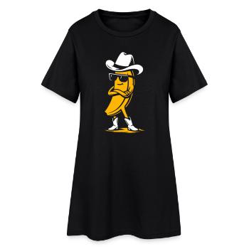 Cowboy Banana with Attitude - Women’s T-Shirt Dress - black - Front