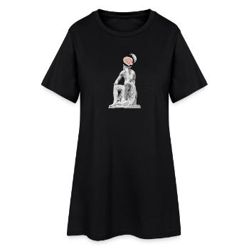 Thoughts Sculpture - Women’s T-Shirt Dress - black - Front