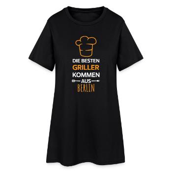 Les meilleurs barbecues viennent de Berlin BBQ Grill Saying. - Robe T-shirt Femme - noir - Devant