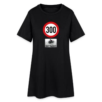Tempolimit: 300 km/h bei Nebel (Biker Humor) - Frauen T-Shirt-Kleid - Schwarz - Vorne
